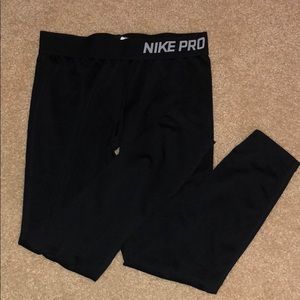 girls nike pro leggings